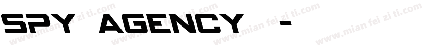 spy agency普通字体转换